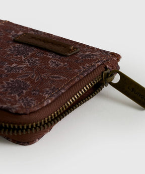 Tarjetero Canvas Flores Boho