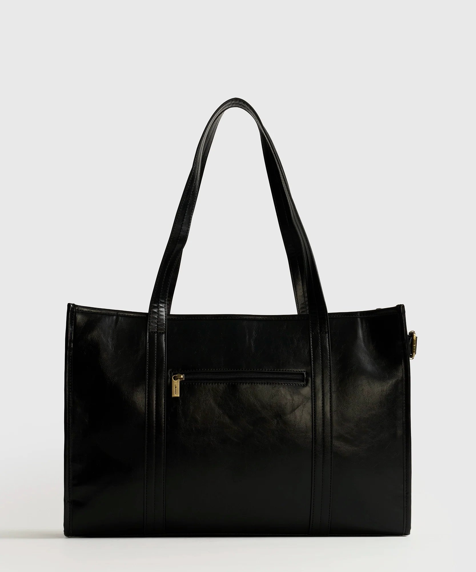 Cartera De Hombro Acharolada Grande Charm Woman