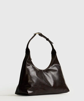 Cartera De Hombro Acharolada Herraje Handle Woman