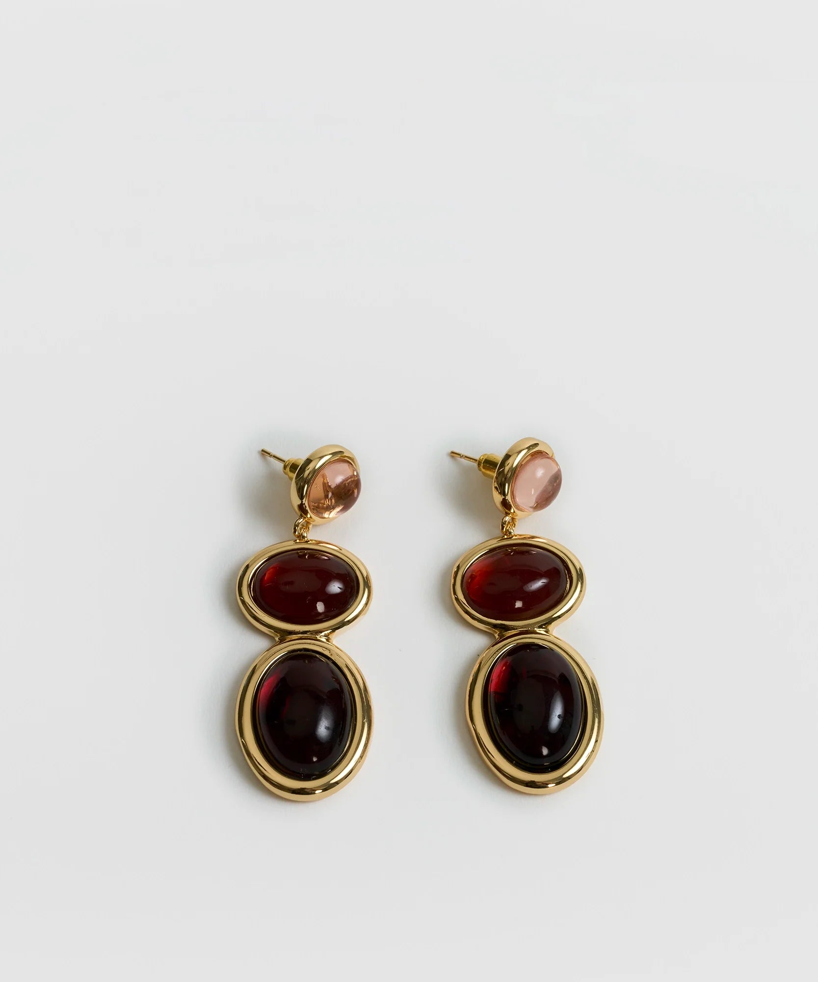 Aros Piedras Colgantes Boho