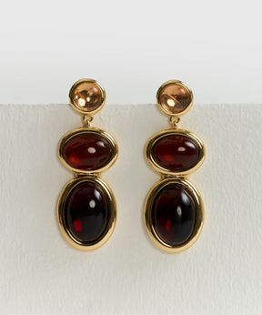 Aros Piedras Colgantes Boho