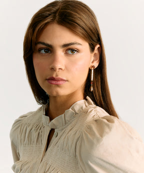 Aros Piedra Gota Boho