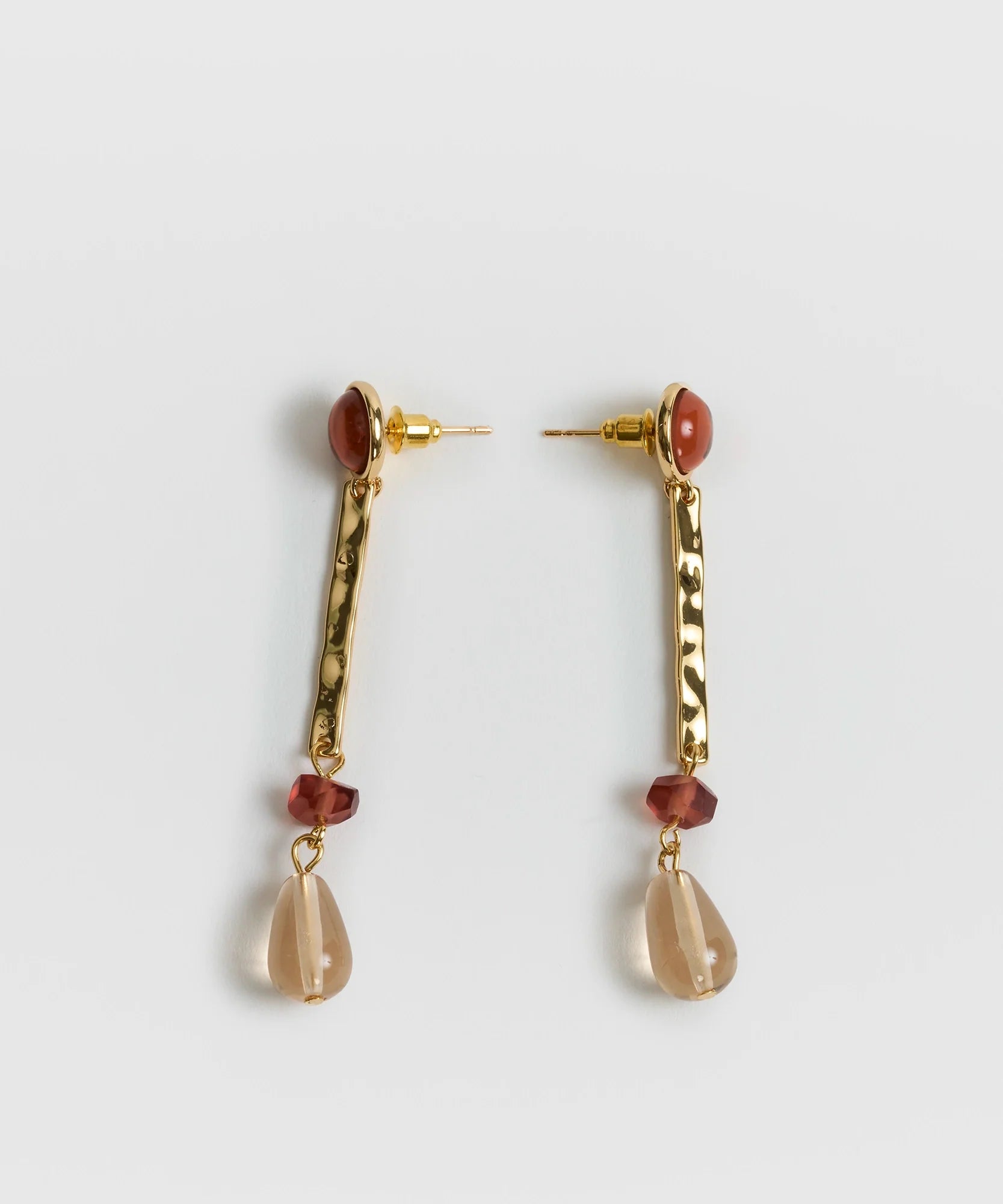 Aros Piedra Gota Boho