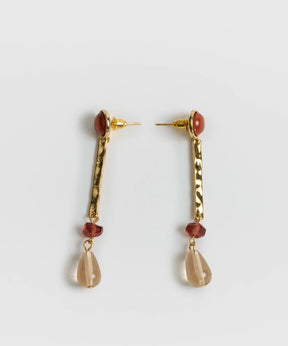 Aros Piedra Gota Boho