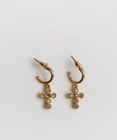 Aros Cruz Strass Woman