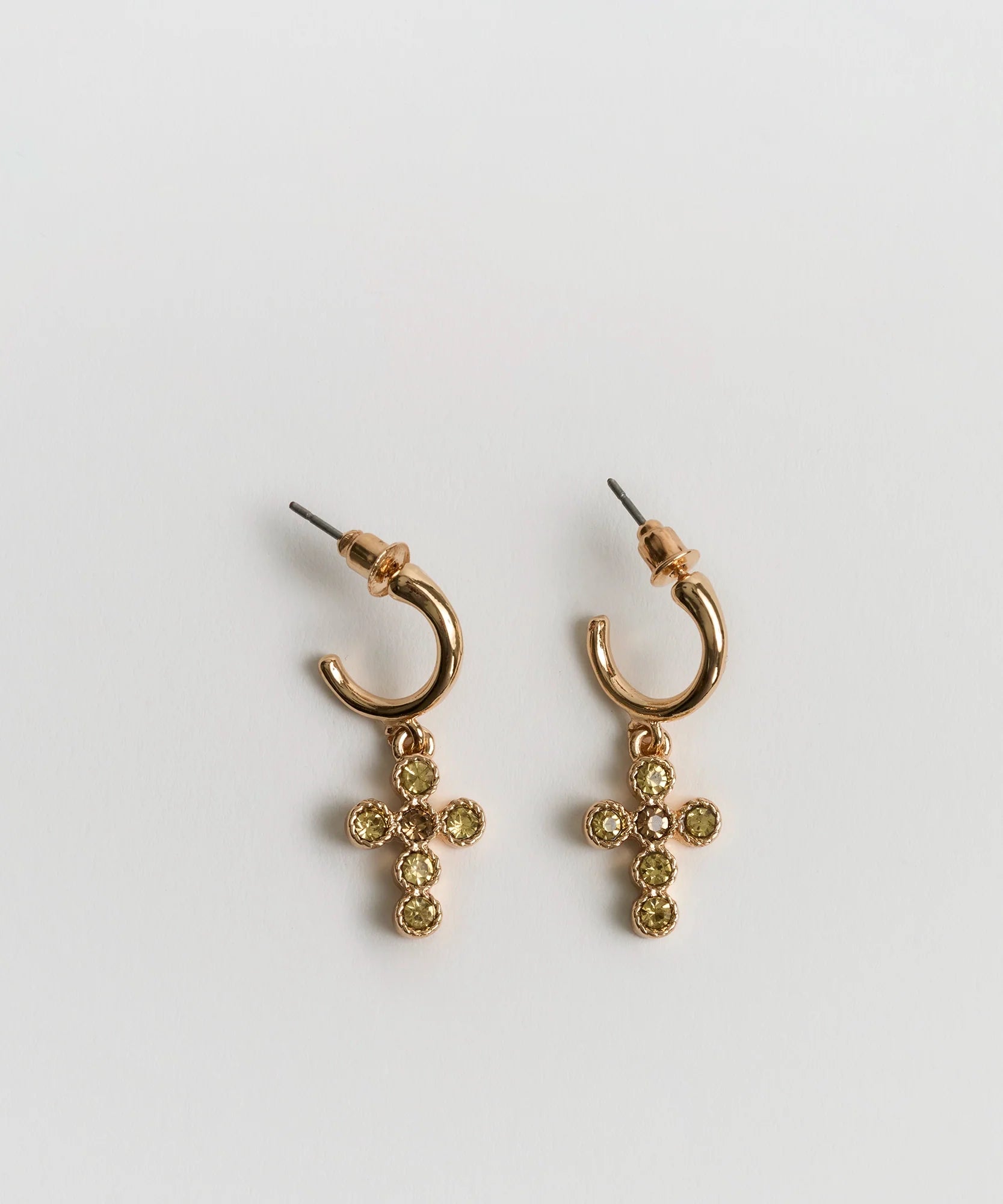 Aros Cruz Strass Woman