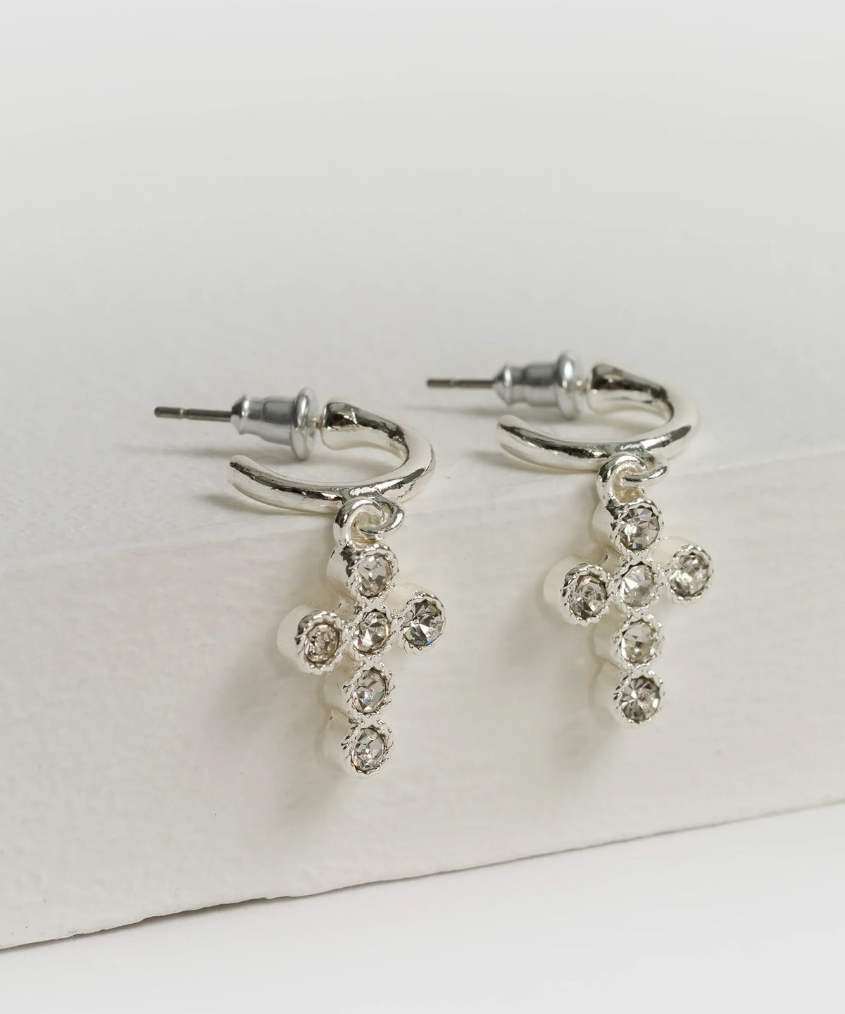 Aros Cruz Strass Woman