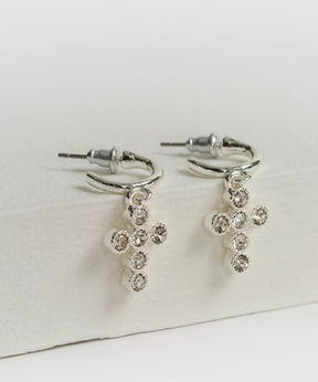 Aros Cruz Strass Woman