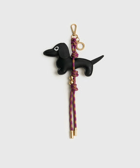 Llavero Charm Perro Salchicha Cuerda Craft