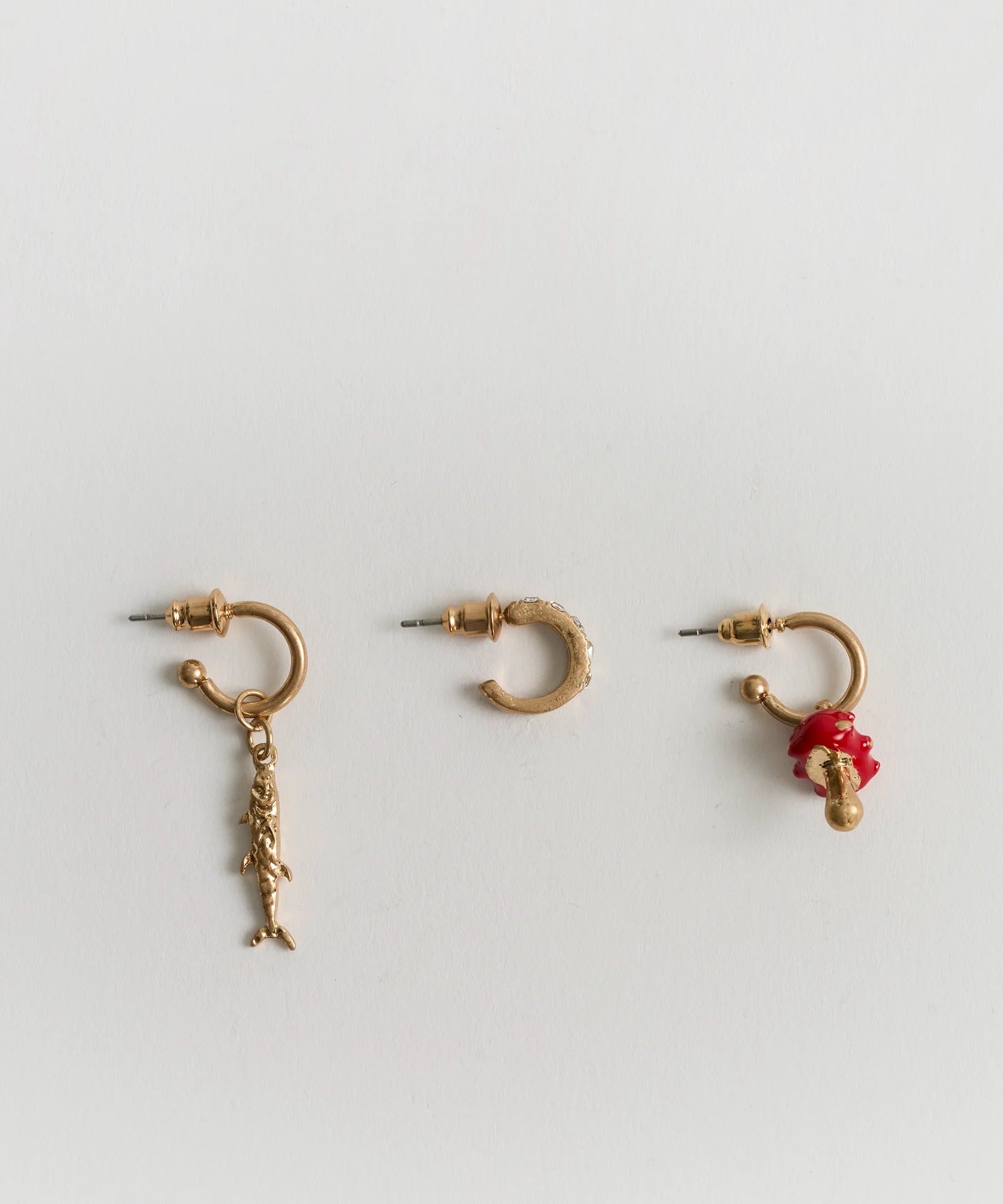 Set Aros Argollas Pequeñas Diferentes Street