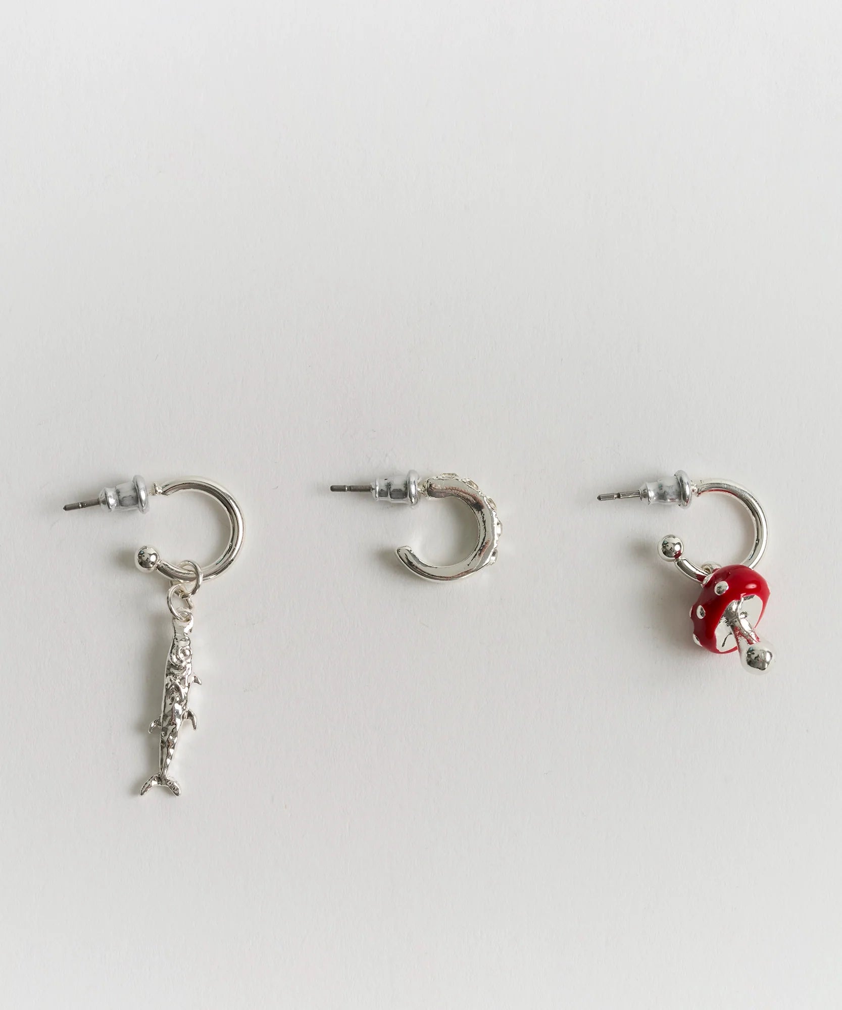 Set Aros Argollas Pequeñas Diferentes Street