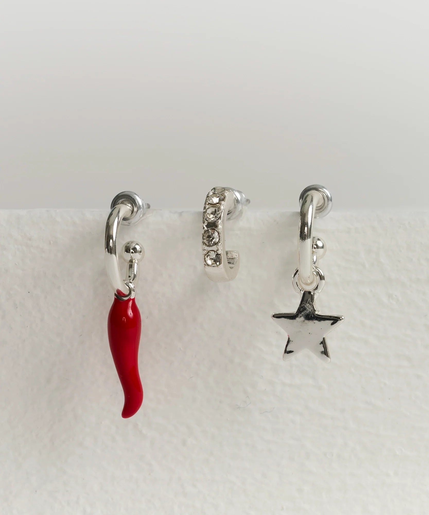 Set Aros Argollas Pequeñas Diferentes Street