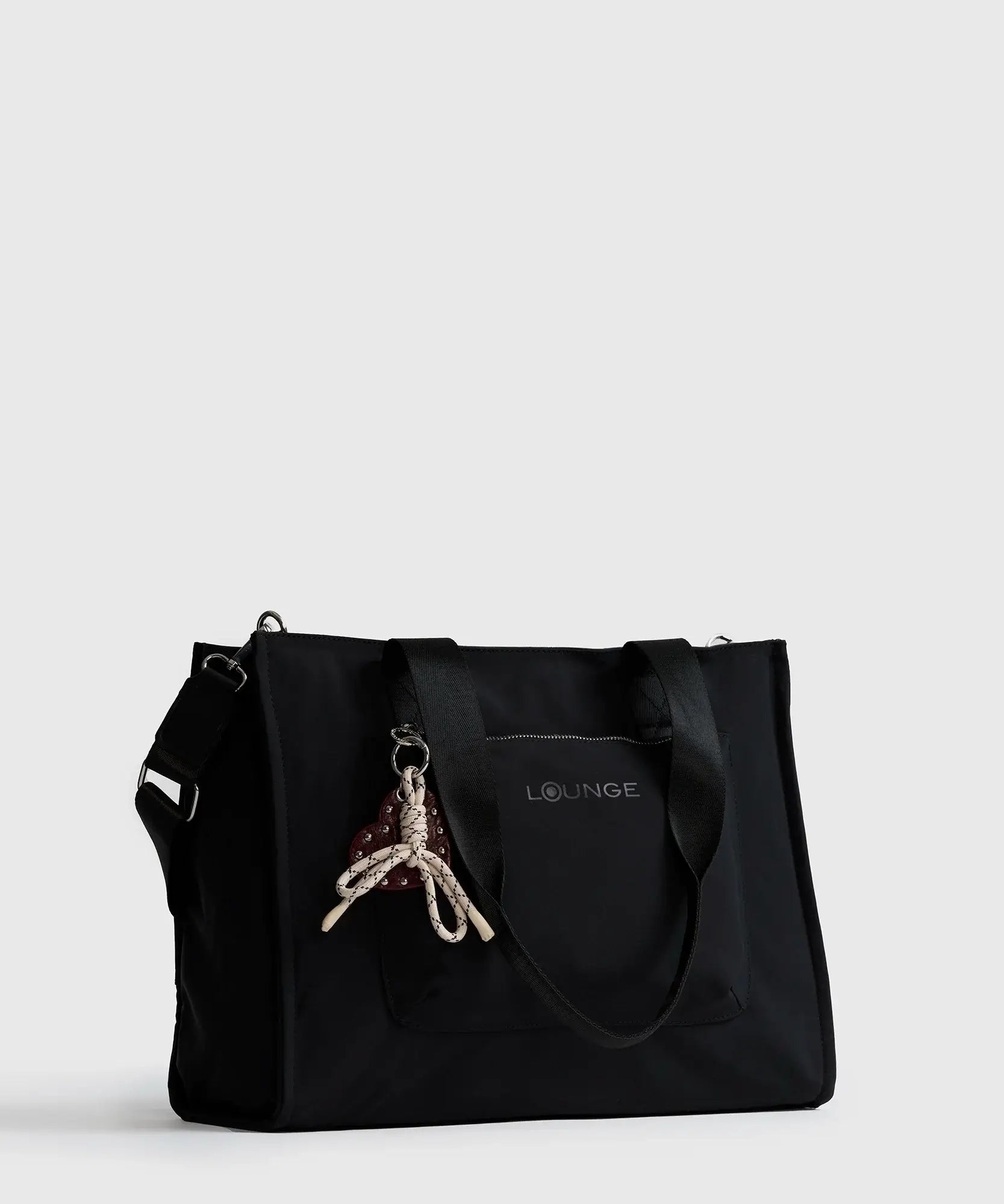 Bolso Nylon Notebook Charm Corazón Street