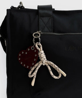 Bolso Nylon Notebook Charm Corazón Street