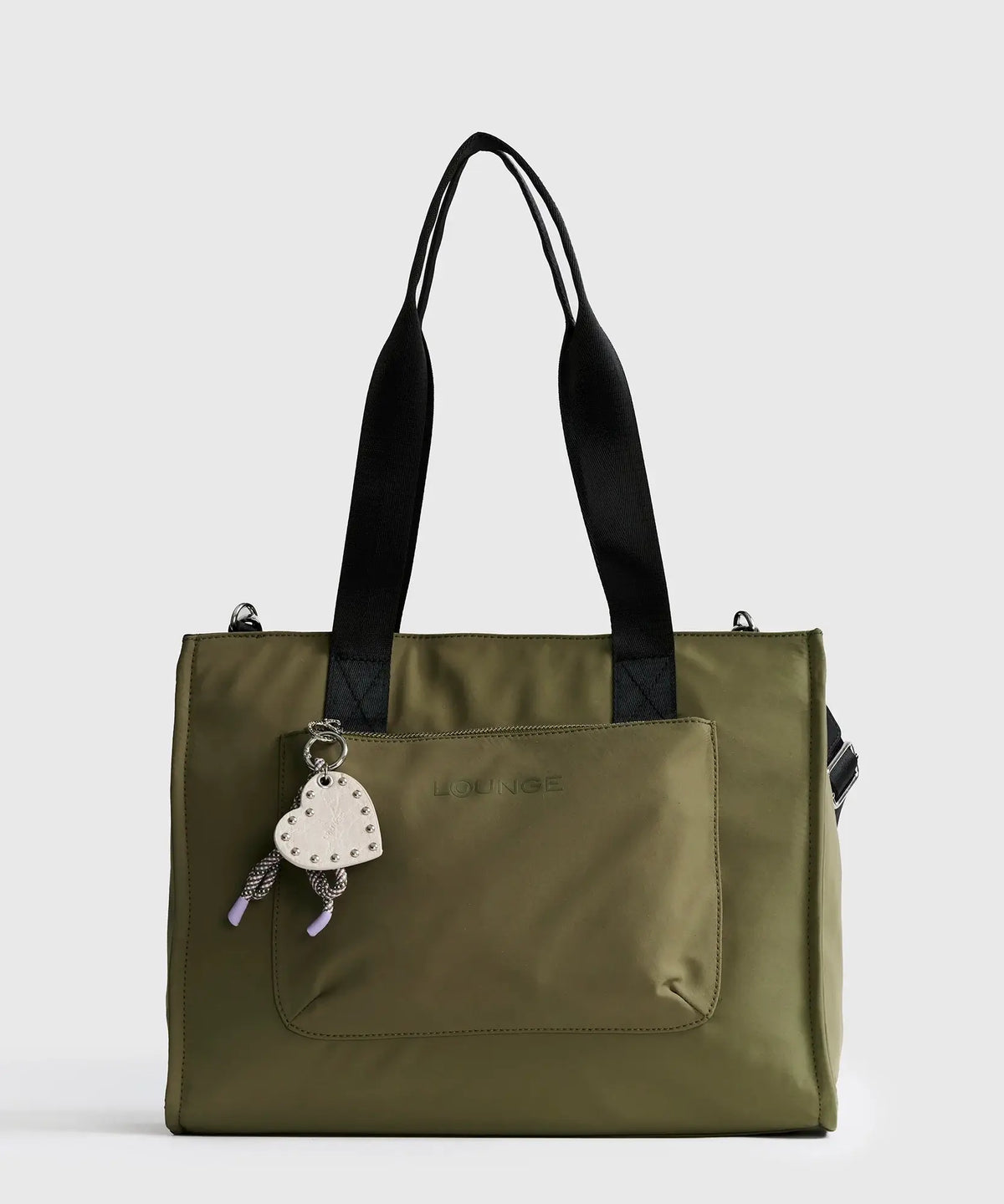 Bolso Nylon Notebook Charm Corazón Street