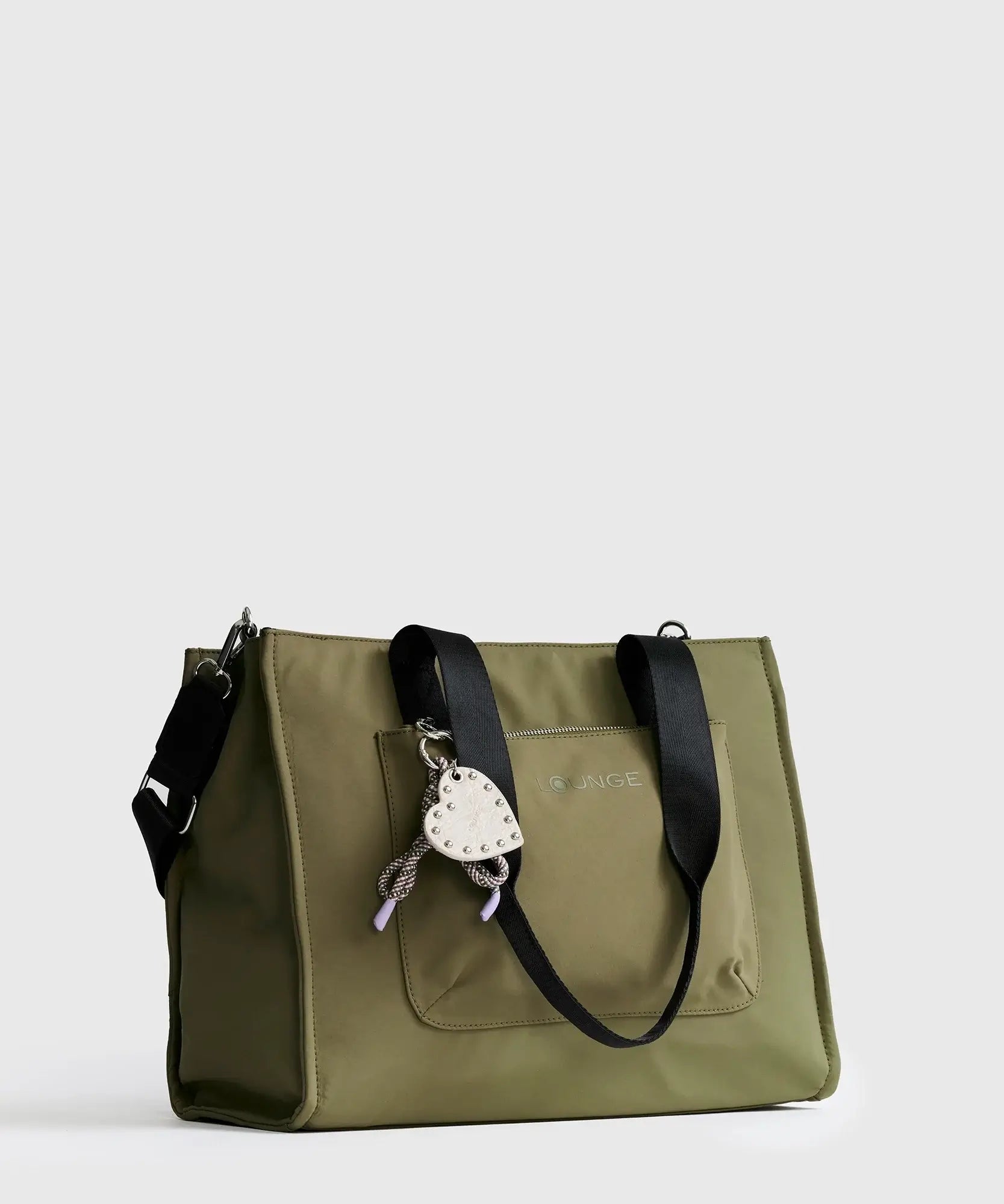 Bolso Nylon Notebook Charm Corazón Street