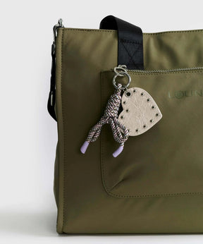 Bolso Nylon Notebook Charm Corazón Street