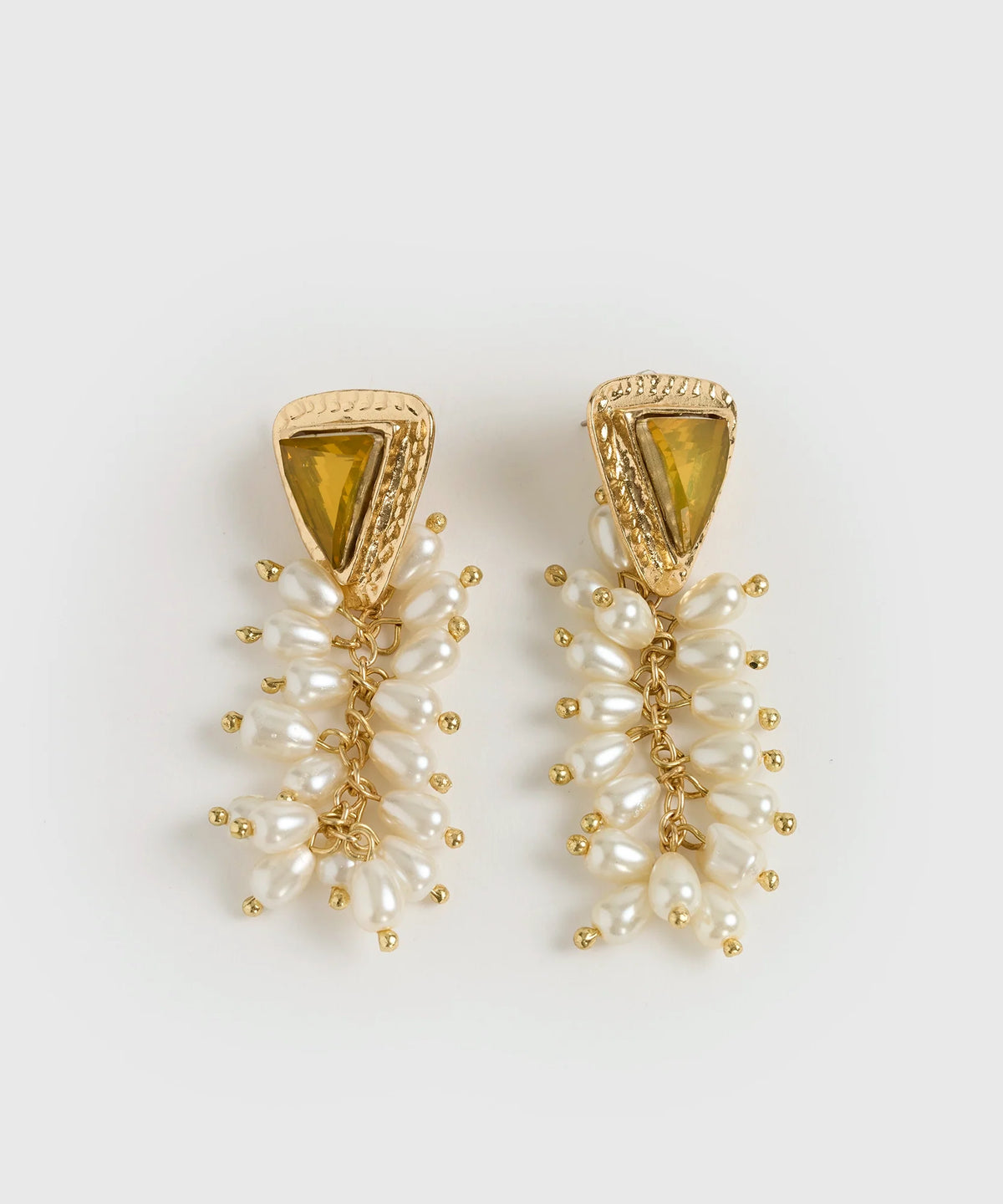 Aros Piedra Strass Perlas Fiesta