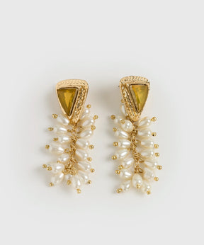 Aros Piedra Strass Perlas Fiesta