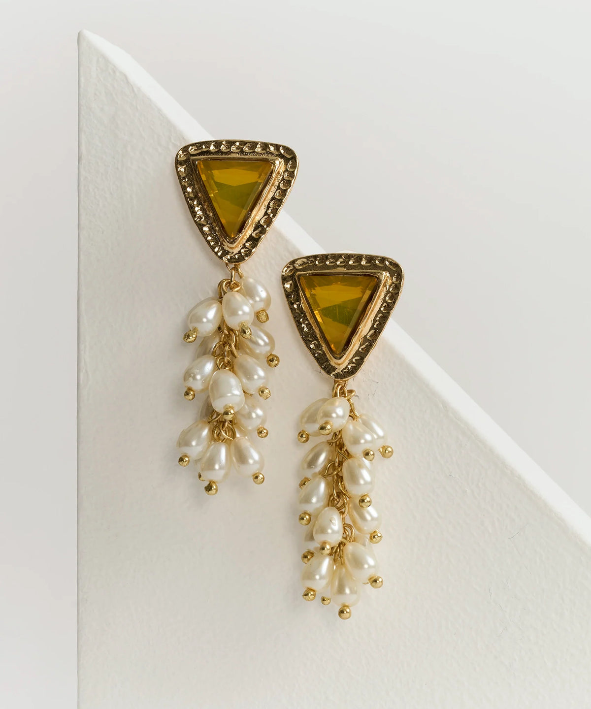 Aros Piedra Strass Perlas Fiesta