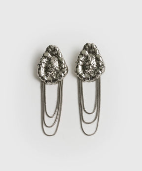 Aros Triángulo Machacado Strass Cadenas Woman