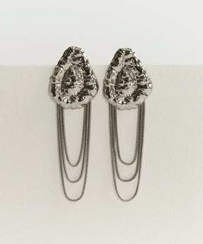 Aros Triángulo Machacado Strass Cadenas Woman