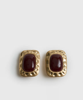 Aros Machacados Piedra Boho