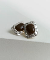 Aros Machacados Piedra Boho