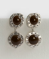 Aros Machacados Strass Piedra Boho