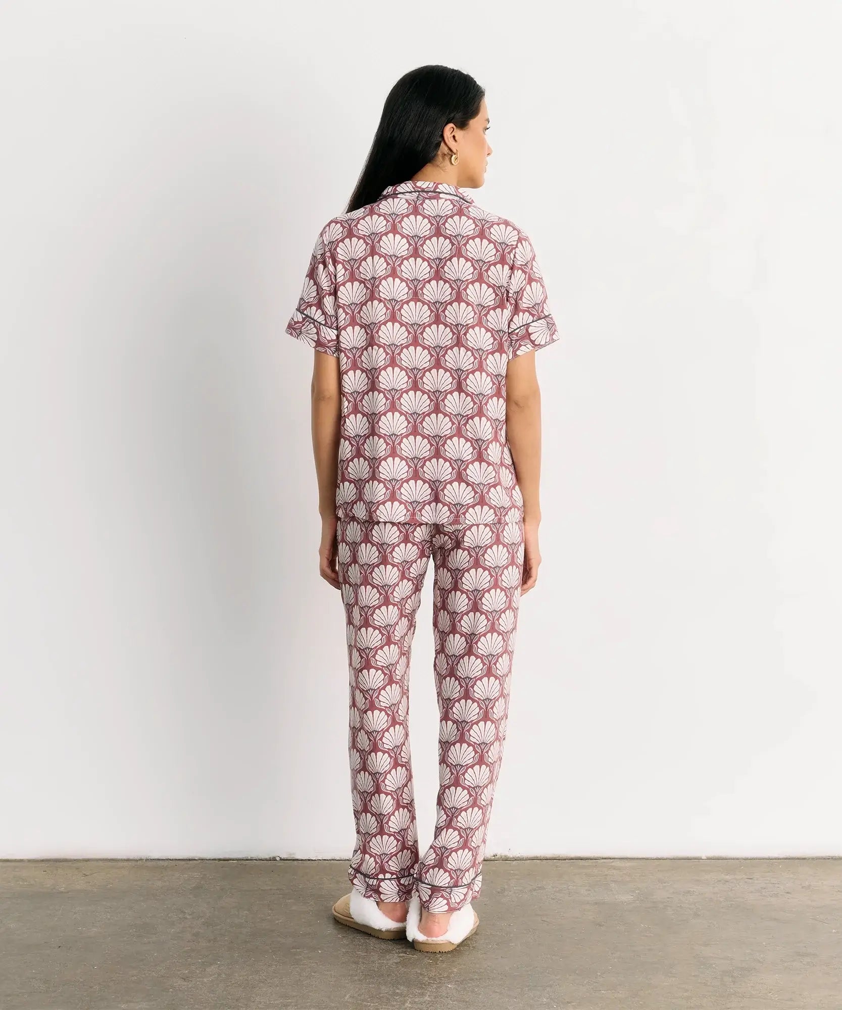 Pijama Camisero Flores