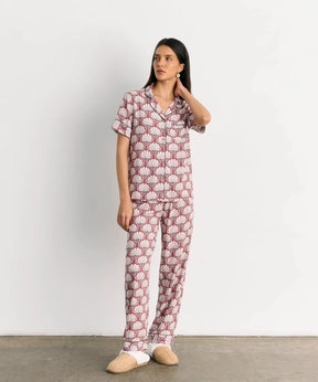 Pijama Camisero Flores