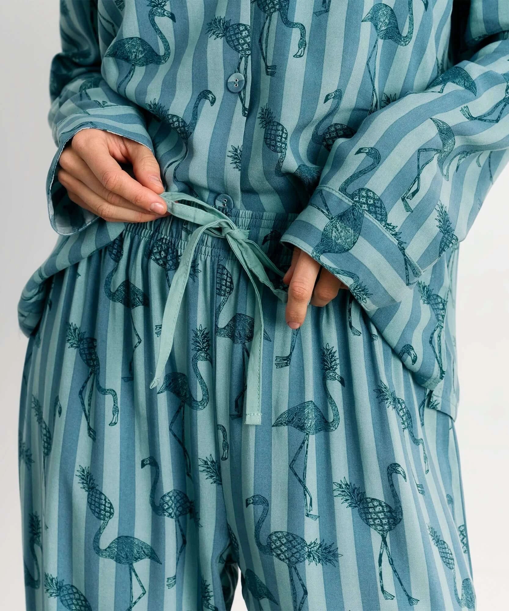 Pijama Camisero Flamencos