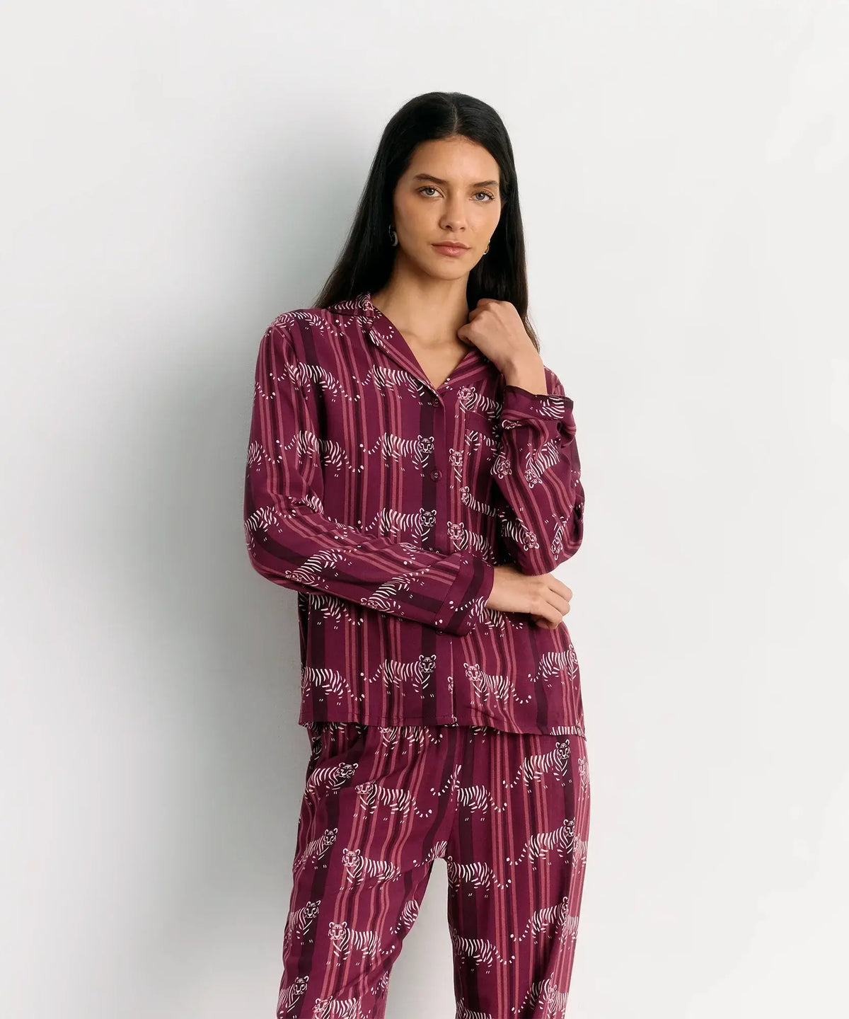 Pijama Camisero Tigres