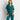 Pijama Camisero Gauze de Lounge en color verde, con bolsillo frontal y pantalón de pretina ajustable.