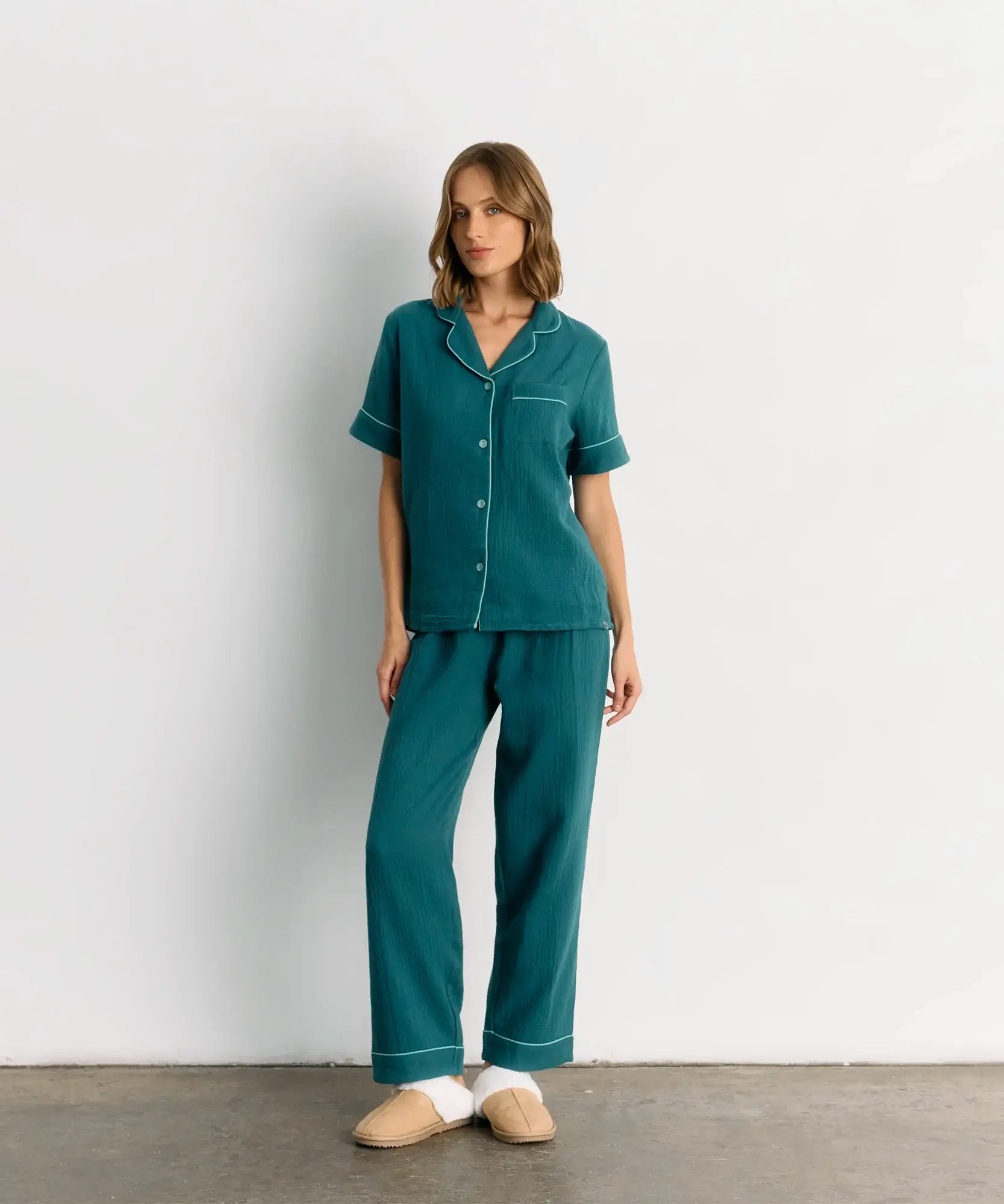 Pijama Camisero Gauze