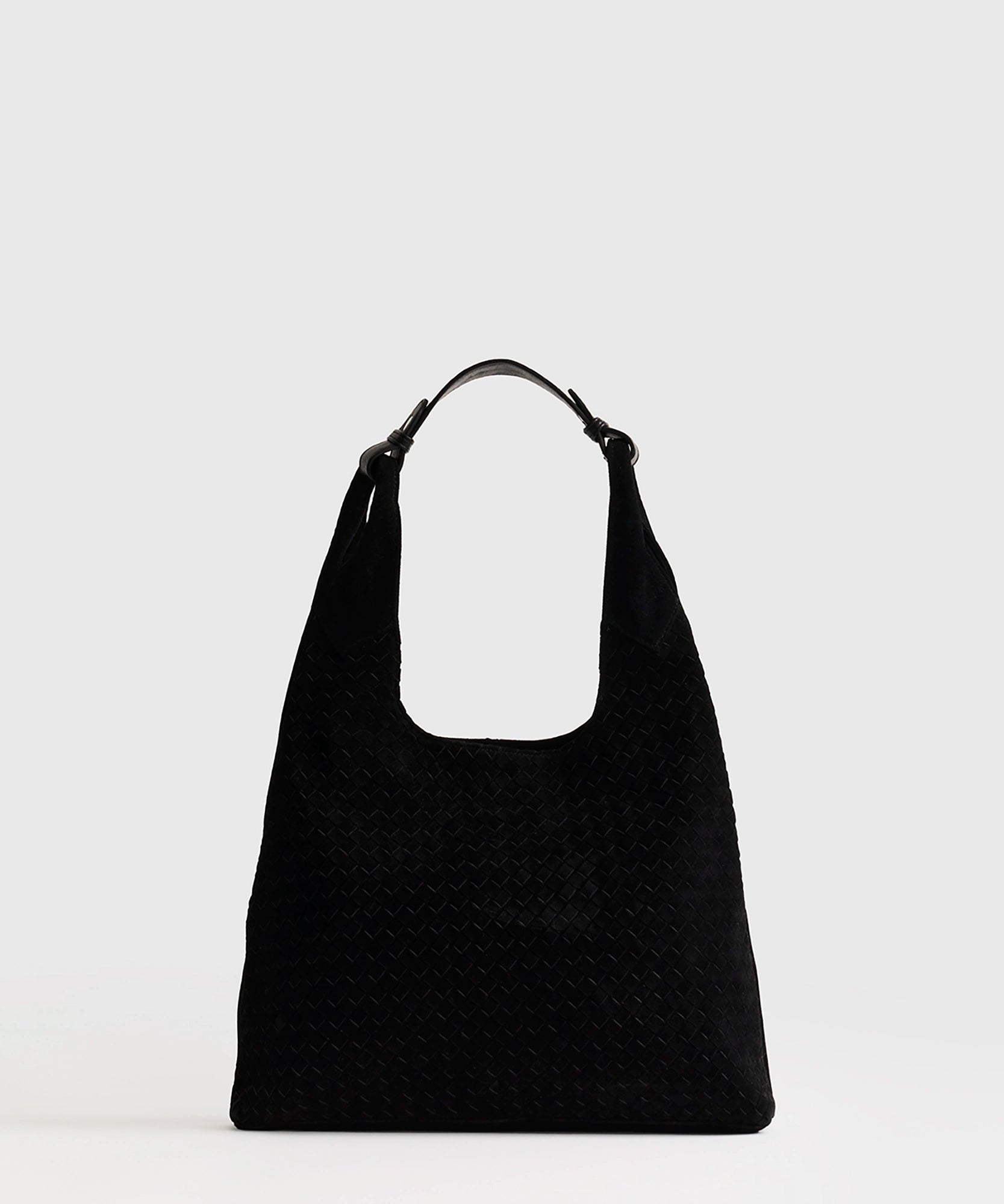 Cartera De Hombro Medialuna Tejida Woman