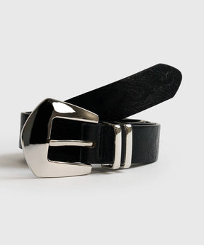 Cinturón Básico Hebilla En Punta