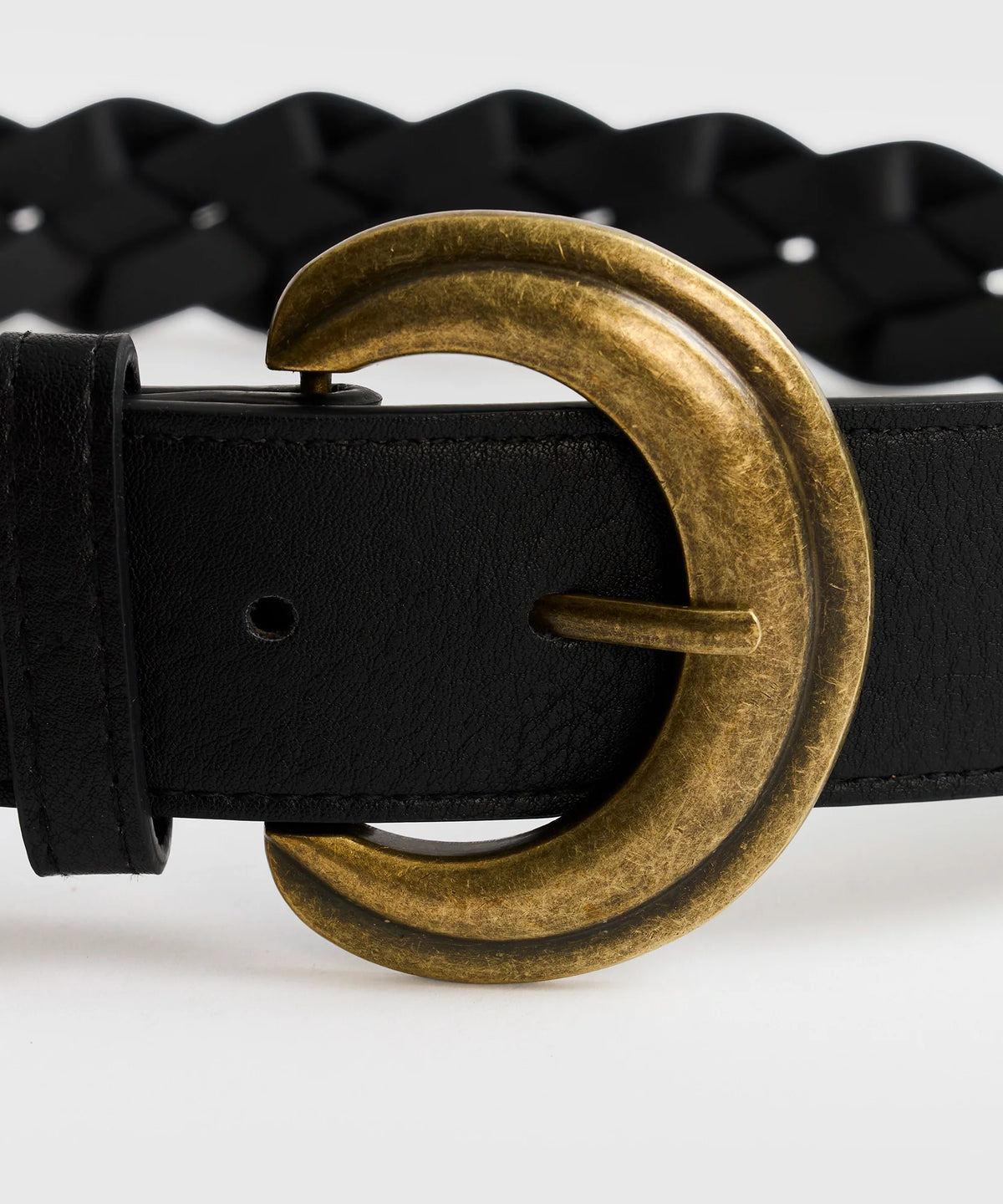 Cinturón Trenzado Hebilla Maxi