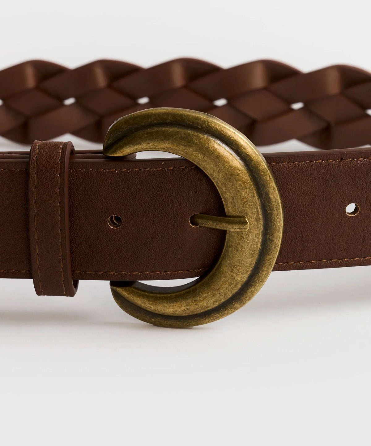 Cinturón Trenzado Hebilla Maxi