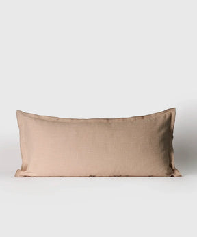 Cojín Básico de algodón unicolor en tono beige, tamaño 40 x 90 cm, ideal para decoración y confort.