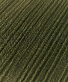 Textura de piecera gauze de algodón unicolor en verde, marca Lounge, tamaño 100 x 240 cm.