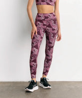 Calza Deportiva Flores Active de Lounge, leggings con diseño floral, ideal para gym y yoga.