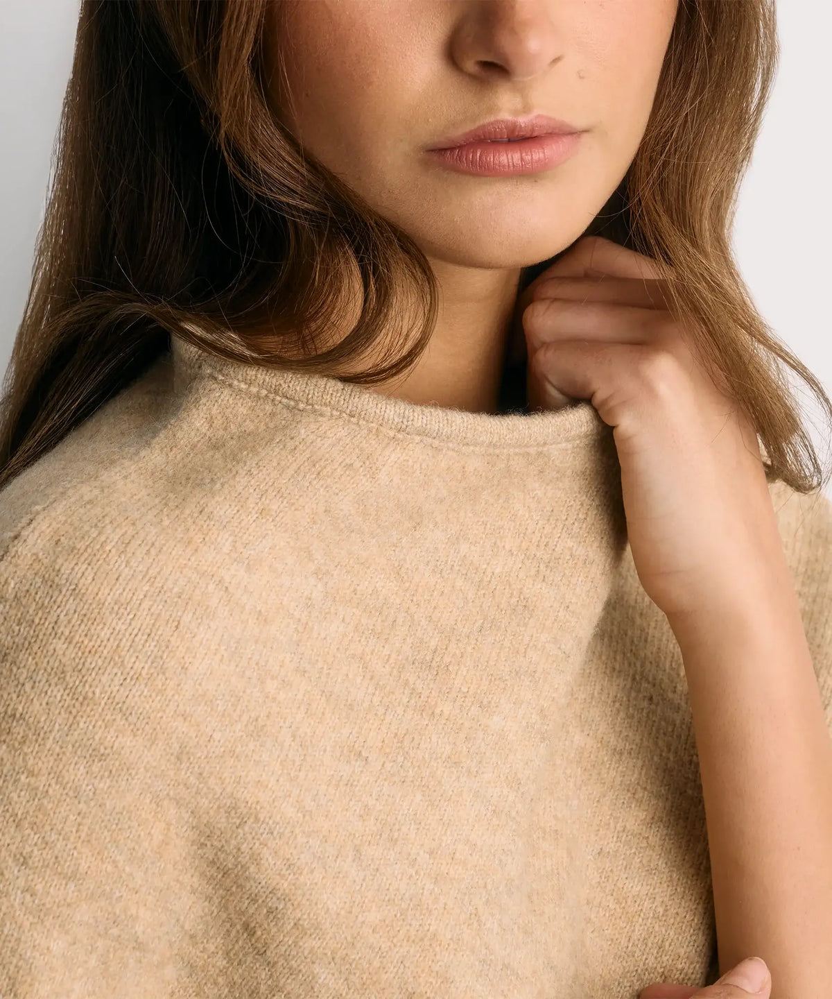 Capa Poncho Sin Cuello Alto Invierno