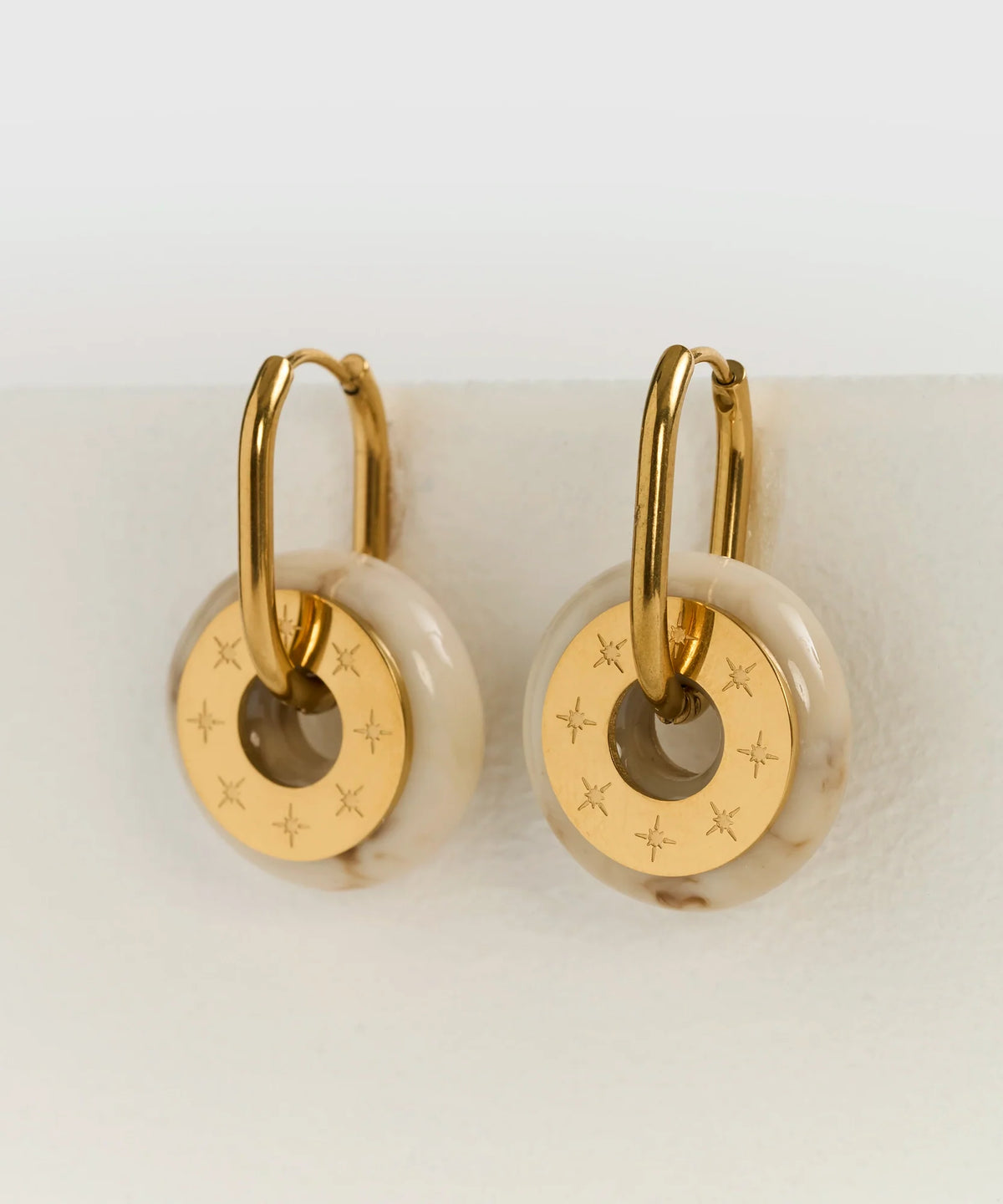 Aros Charm Resina Circulo Acero Inoxidable Woman