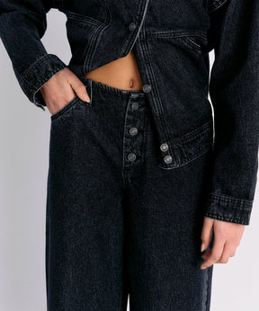 Pantalón Sin Pretina Denim