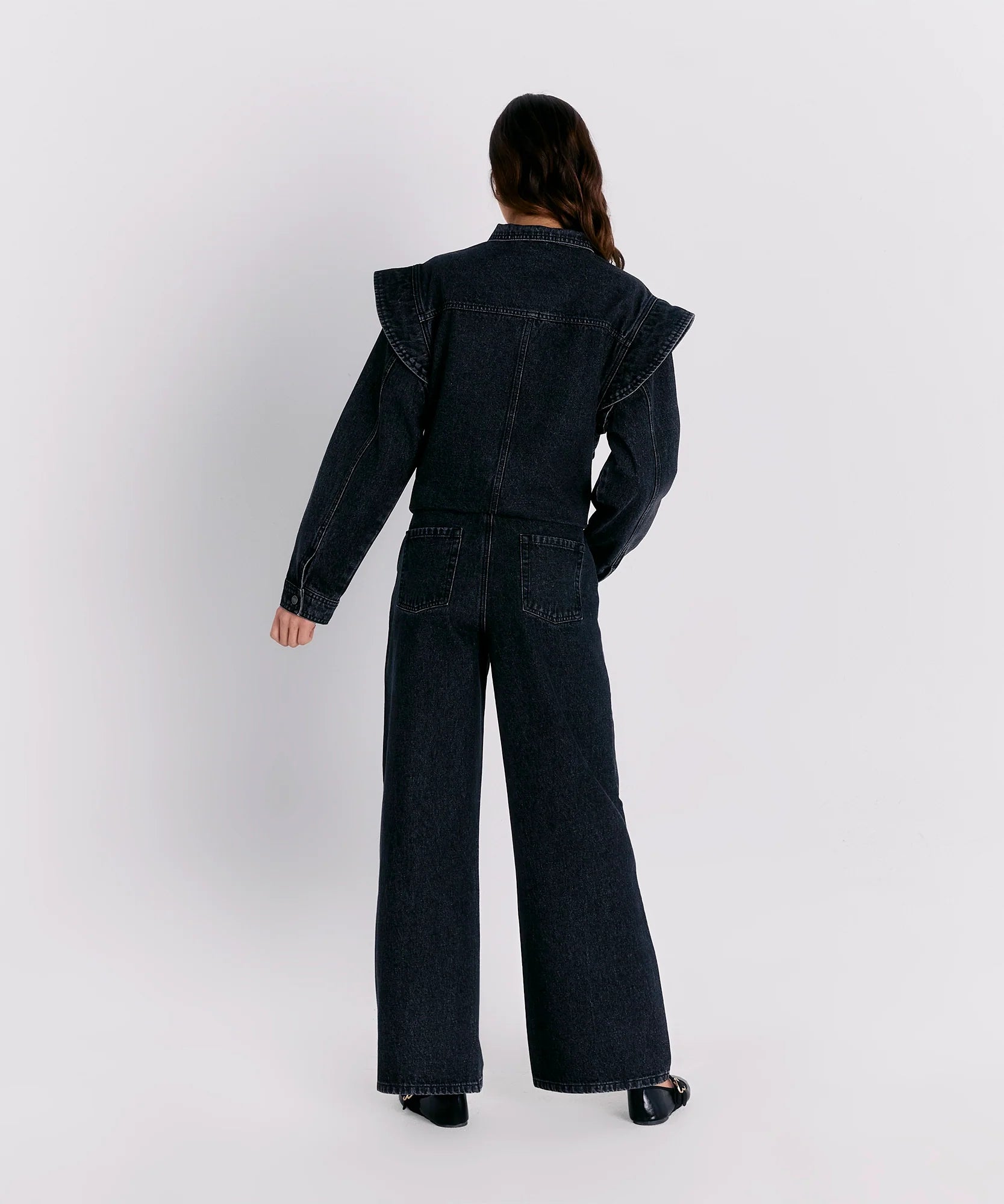 Pantalón Sin Pretina Denim