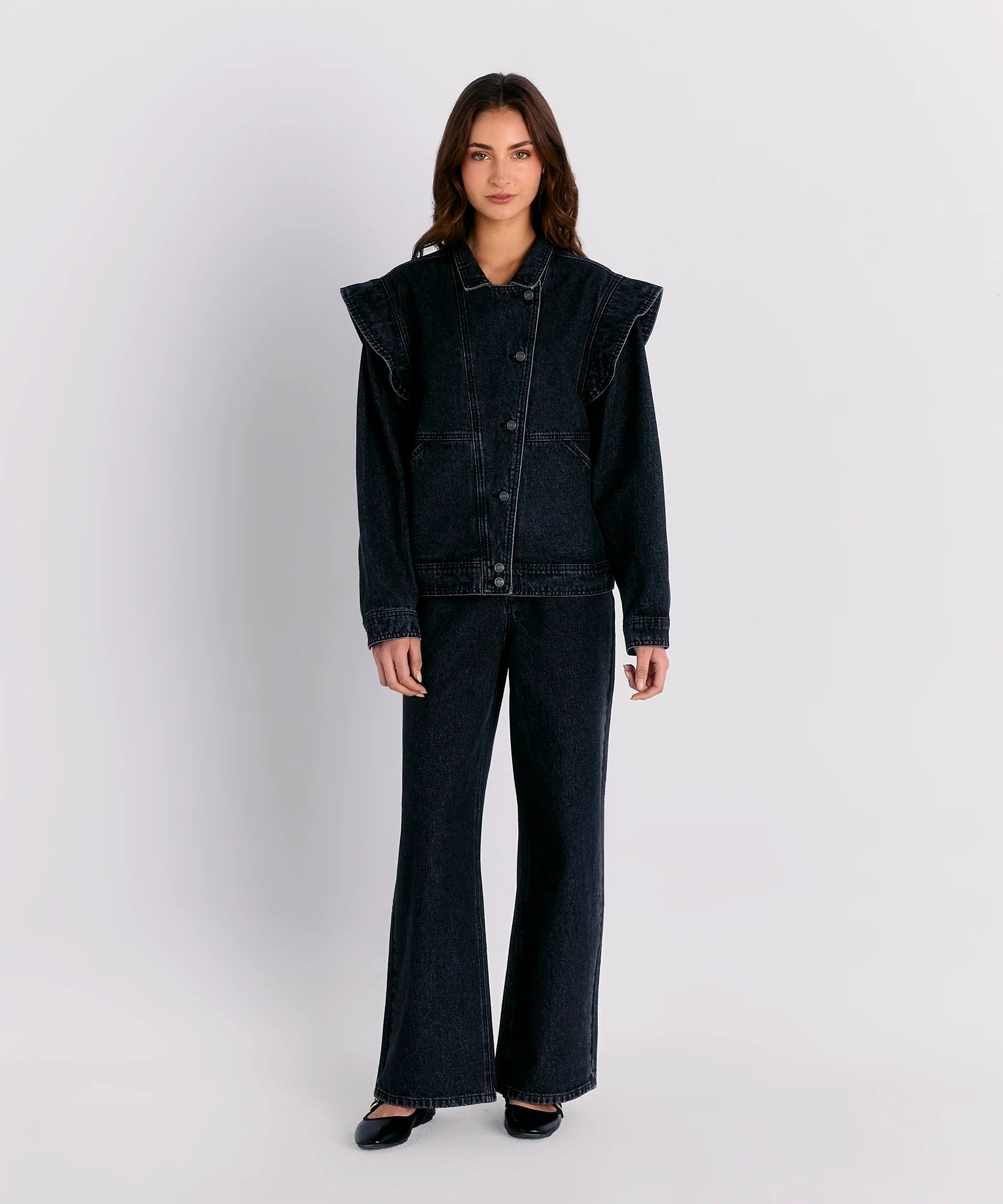 Pantalón Sin Pretina Denim