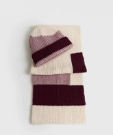 Set Gorro Y Bufanda Diseño De Líneas