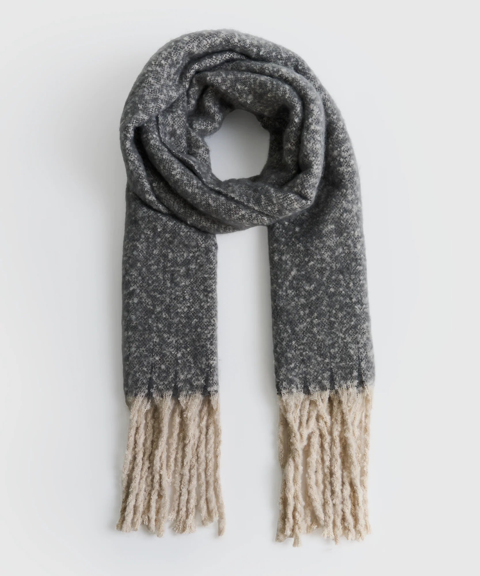 Maxi Bufanda Flecos Alto Invierno