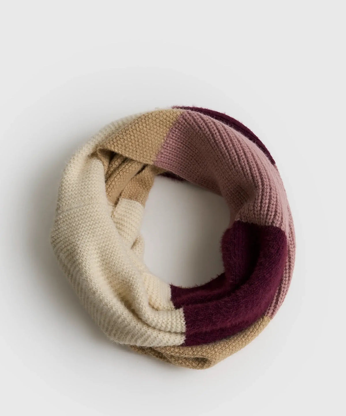 Bufanda Loop Con Cuadrados